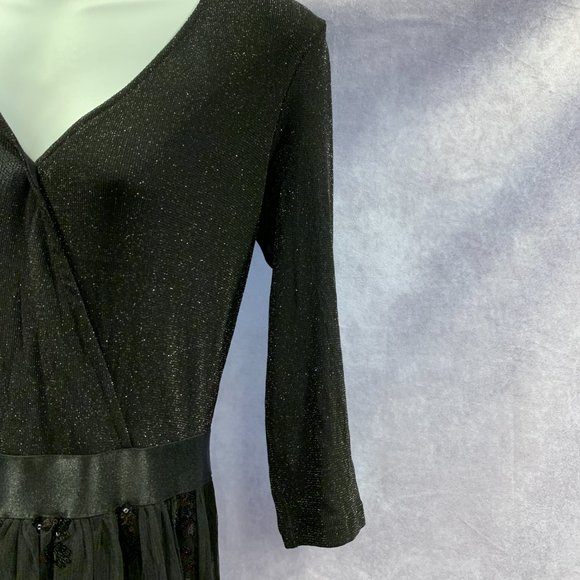 GRAPENT Women's Sequin 3/4 Sleeves Evening Gown - Picture 5 of 9